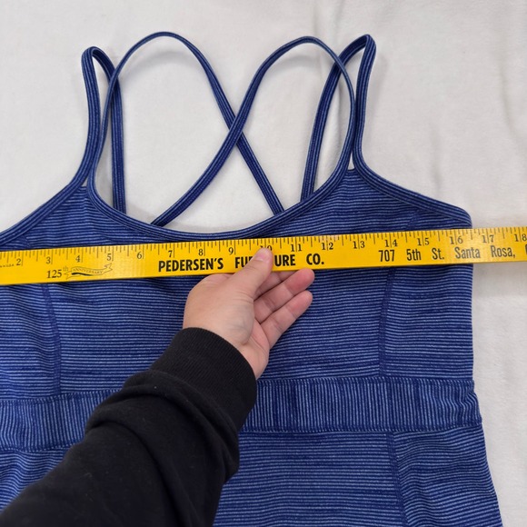 Marmot Womens Large Blue Space Dye Strappy Back Athletic Dress with Shelf Bra - Picture 5 of 8